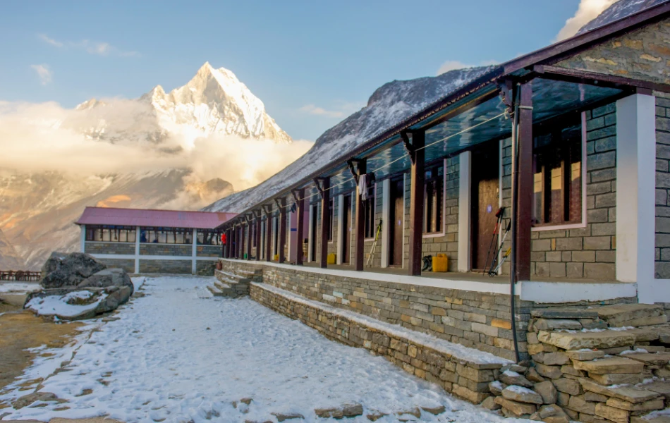 Accommodation service during Annapurna Base Camp Trek in April
