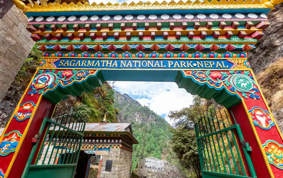 Sagarmatha National Park entry point