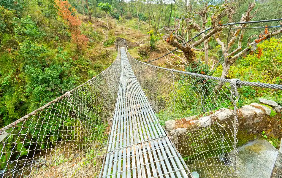 suspension bridge in Annapurna Base Camp trek